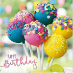 Carte d'anniversaire 3D SUSY CARD « Cake Pops » Carte d'anniversaire 3D SUSY CARD « Cake Pops »