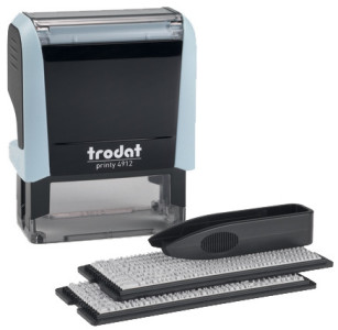 trodat Textstempel-Set Printy 4912 Typomatic, pastell-rosa