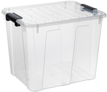 plast team Boîte de rangement HOME BOX, 40 L, transparent