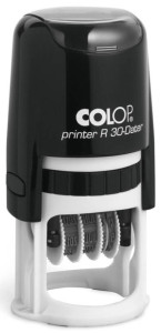 COLOP Datumstempel Printer R 30-Dater, rund, schwarz