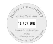 COLOP Datumstempel Printer R 45-Dater, rund, schwarz COLOP Datumstempel Printer R 45-Dater, rund, schwarz