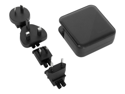 Targus : 100W GAN CHARGER MULTI PORT - avec TRAVEL ADAPTERS (BLACK)