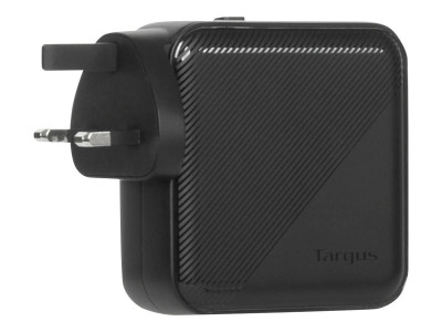 Targus : 100W GAN CHARGER MULTI PORT - avec TRAVEL ADAPTERS (BLACK)