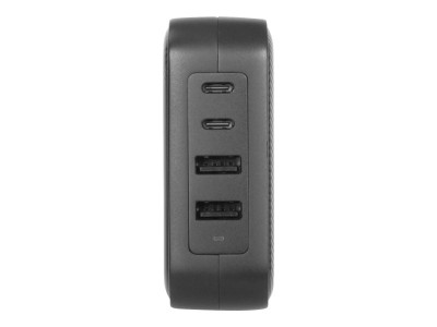 Targus : 100W GAN CHARGER MULTI PORT - avec TRAVEL ADAPTERS (BLACK)