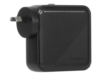 Targus : 100W GAN CHARGER MULTI PORT - avec TRAVEL ADAPTERS (BLACK)