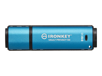 Kingston : 512GB IRONKEY VAULT PRIVACY 50 AES-256 ENCRYPTED FIPS 197