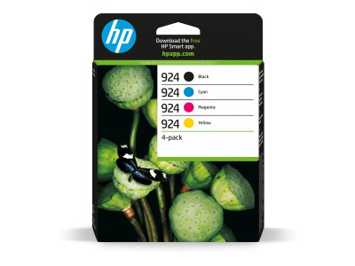 HP : HP 924 CMYK 4-pack cartouche d'encre originale