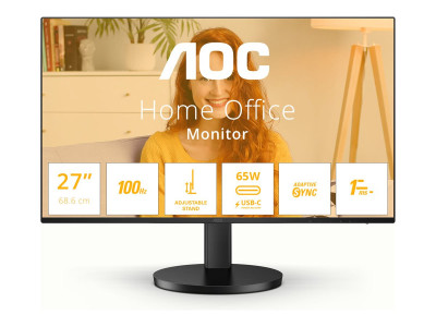 AOC : Q27B3CF2 27IN IPS QHD 100HZ 350CD/HDMI/2USB/USB-C/HAS