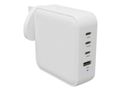 Targus : HYPER HYPERJUICE 100W USB-C GAN GLOBAL CHARGER WHITE