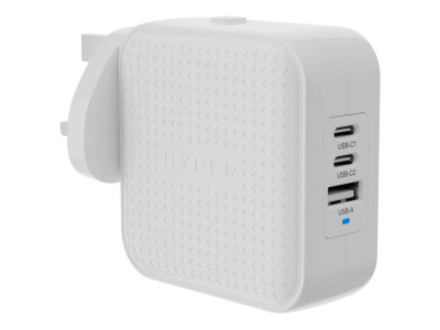 Targus : HYPER HYPERJUICE 70W USB-C GAN GLOBAL CHARGER WHITE