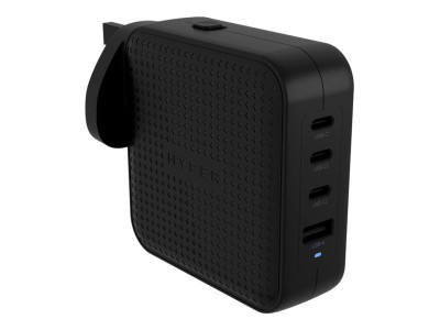 Targus : HYPER HYPERJUICE 100W USB-C GAN GLOBAL CHARGER BLACK