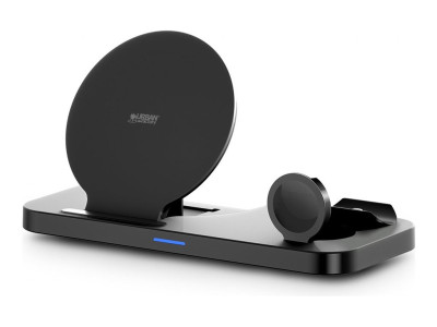 Urban Factory : 3IN1 QI CHARGER avec 15W STAND FUNCTION SMATPHONE