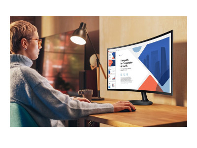 Samsung : S24D360GAU 24IN 1800R FHD 1920X1080 100HZ VA 4MS 1800R 250