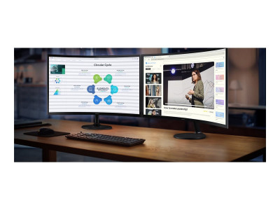 Samsung : S24D360GAU 24IN 1800R FHD 1920X1080 100HZ VA 4MS 1800R 250