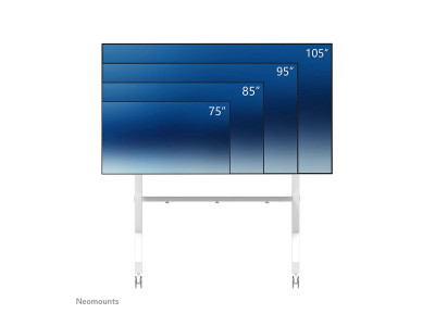 Neomounts : NEOMOUNTS MOVE GO XL MOBILE FLOOR STAND (FAST INSTALL HEIGHT