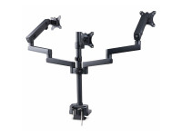Startech : TRIPLE MONITOR DESK MOUNT - UP TO 27INCH SCREENS SPRING ARMS