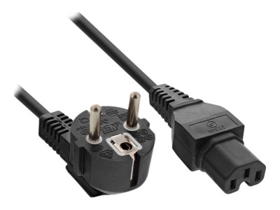 DLH : POWER cable pour EU CEE 7/7 (M) TO IEC 60320 C15 (M) PLUG - LENG