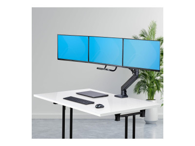 Startech : TRIPLE MONITOR DESK MOUNT - CROSSBAR DESIGN UP TO 27IN SCREE