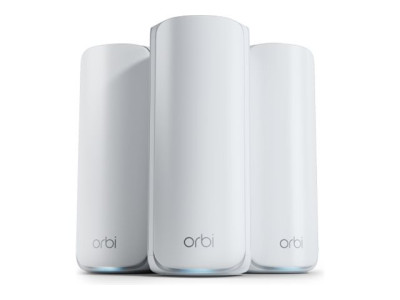 Netgear : ORBI MESH WIFI 7 SYSTEM 3-SET WHITE QUAD-BAND