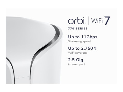 Netgear : ORBI MESH-WLAN-7-SATELLITE WHITE QUAD-BAND