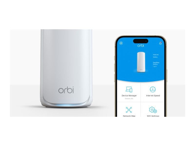 Netgear : ORBI MESH WIFI 7 SYSTEM 2-SET WHITE QUAD-BAND