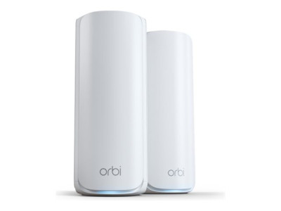 Netgear : ORBI MESH WIFI 7 SYSTEM 2-SET WHITE QUAD-BAND