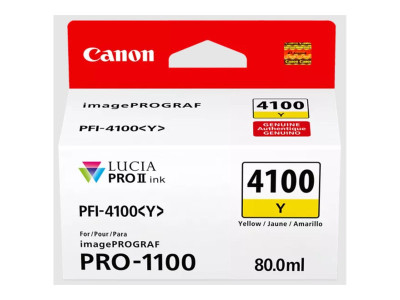 Canon : INK PFI-4100 Y YELLOW INK TANK