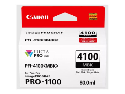 Canon : INK PFI-4100 MBK MATTE BLACK INK TANK