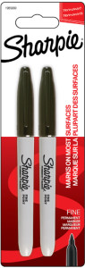 Sharpie Marqueur permanent FINE, blister de 12, noir