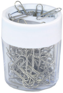 RAPESCO Distributeur de trombones avec aimant, blanc