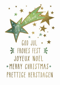 Carte de Noël Cactus « Queue d'étoile »