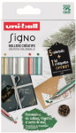 uni-ball Stylo roller encre gel SIGNO, étui de 5 + étiquette uni-ball Stylo roller encre gel SIGNO, étui de 5 + étiquette
