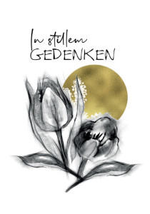 Carte de condoléances Cactus « Fleurs blanches »