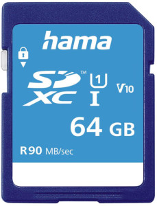 hama Carte mémoire SecureDigital HC, classe 10, 64 GB