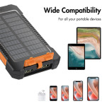 LogiLink Batterie externe avec panneau solaire, 6.000 mAh LogiLink Batterie externe avec panneau solaire, 6.000 mAh