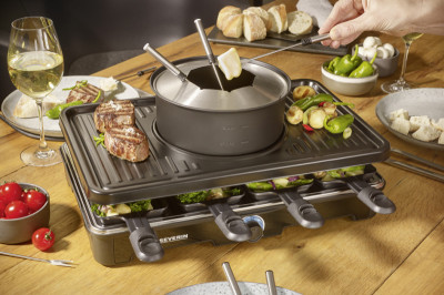 SEVERIN Appareil à raclette et fondue RG 2347, 1.400 watts