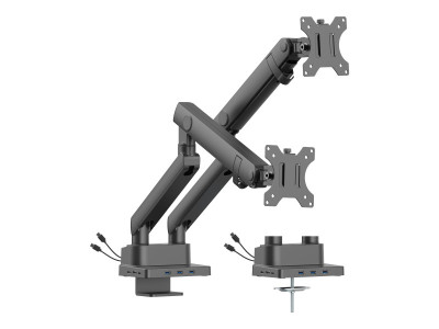 Urban Factory : DUAL SPRING MONITOR ARM 8 1 BUILT-IN USB-C DOCKING STATION