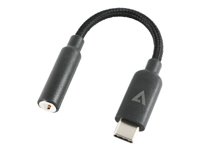 V7 : USB-C TO AUDIO AUX DONGLE ADAPT 3.5MM AUX AUDIO cable ADPT M pour