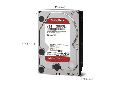 Western Digital : 10TB RED PRO NAS HARD drive 3.5INCH 512Mo