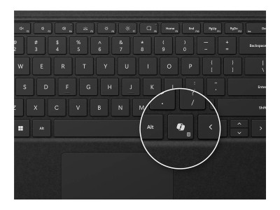 Microsoft : SURFACE PRO KEYBOARD avec PEN STORAGE ENG CEE COMM BLACK