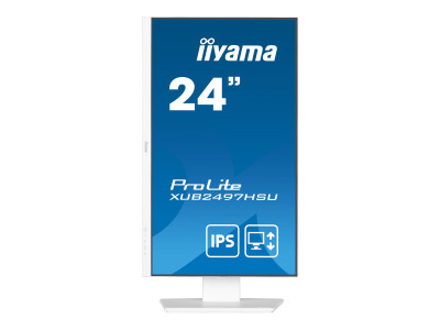 Iiyama : XUB2497HSU-W2 23.8IN IPS FHD 300CD/HDMI/DP/2USB/HP/HAS avec HITE
