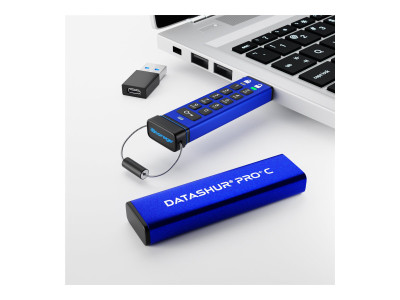 iStorage : DATASHUR PRO+C USB3 256-BIT IS-FL-DA3C-256-128