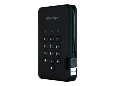 iStorage : DISKASHUR2 256-BIT 3TB - BLACK IS-DA2-256-3000-B