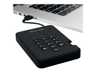 iStorage : DISKASHUR2 256-BIT 3TB - BLACK IS-DA2-256-3000-B