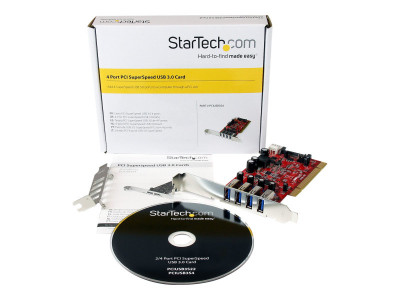 Startech : QUAD PORT PCI SUPERSPEED USB 3 carte CONTROLLEURS avec SATA POWER