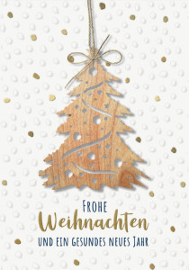 Carte de Noël Cactus « Bonhomme de neige », avec application en bois