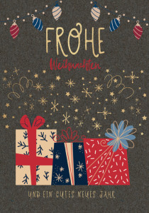 Carte de Noël CACTUS « Arbres argentés »