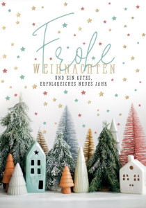 Carte de Noël CACTUS « Cadeaux »