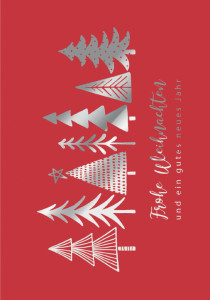 Carte de Noël CACTUS « Bougies rouges »