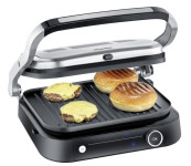 SEVERIN Gril électrique SEVINI Pro KG 2395, argent/noir SEVERIN Gril électrique SEVINI Pro KG 2395, argent/noir